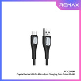 REMAX - RC-C096M Crystal Series USB to Micro Fast Charging Data Cable (2.4A) - Black